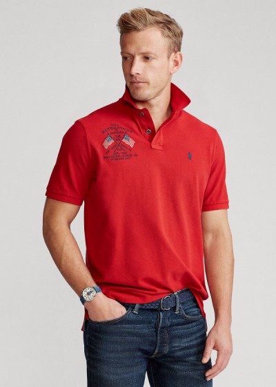 Men's Polo Ralph Lauren Classic Fit Americana Polos | 065827CPE